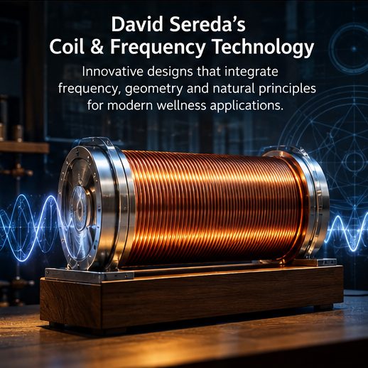 David Sereda coil and frequency technology visualization