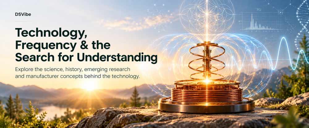 Technology, frequency and scientific research visualization with copper coil